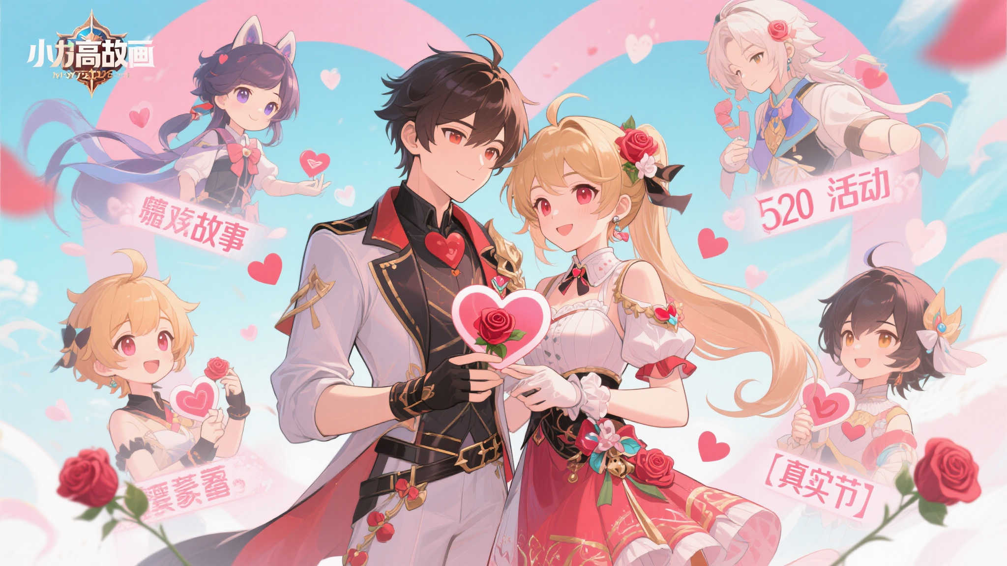 “小高和刚也庆祝520?手绘游戏角色献上甜蜜祝福” 小高和刚的520故事 虚拟CP的独特魅力
